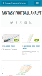 Mobile Screenshot of fantasyfootballanalytics.net